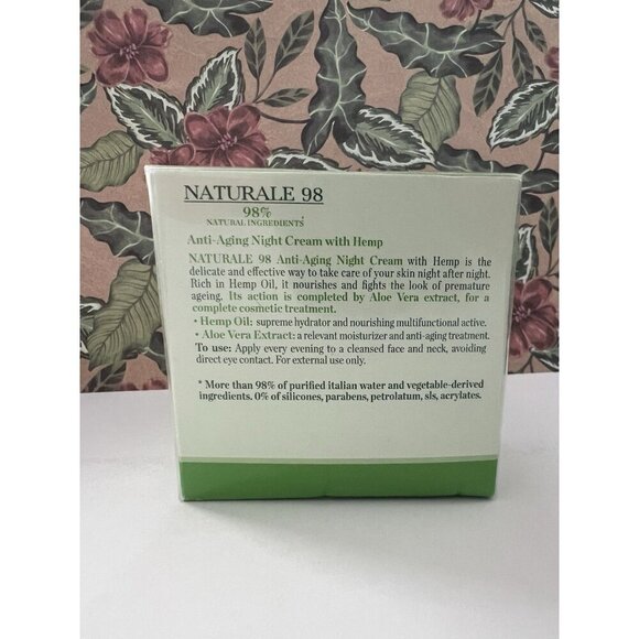 Venezia Hemp Anti Aging Night Cream Moisturizing Daily Lotion 1.7oz Italy - Picture 3 of 5